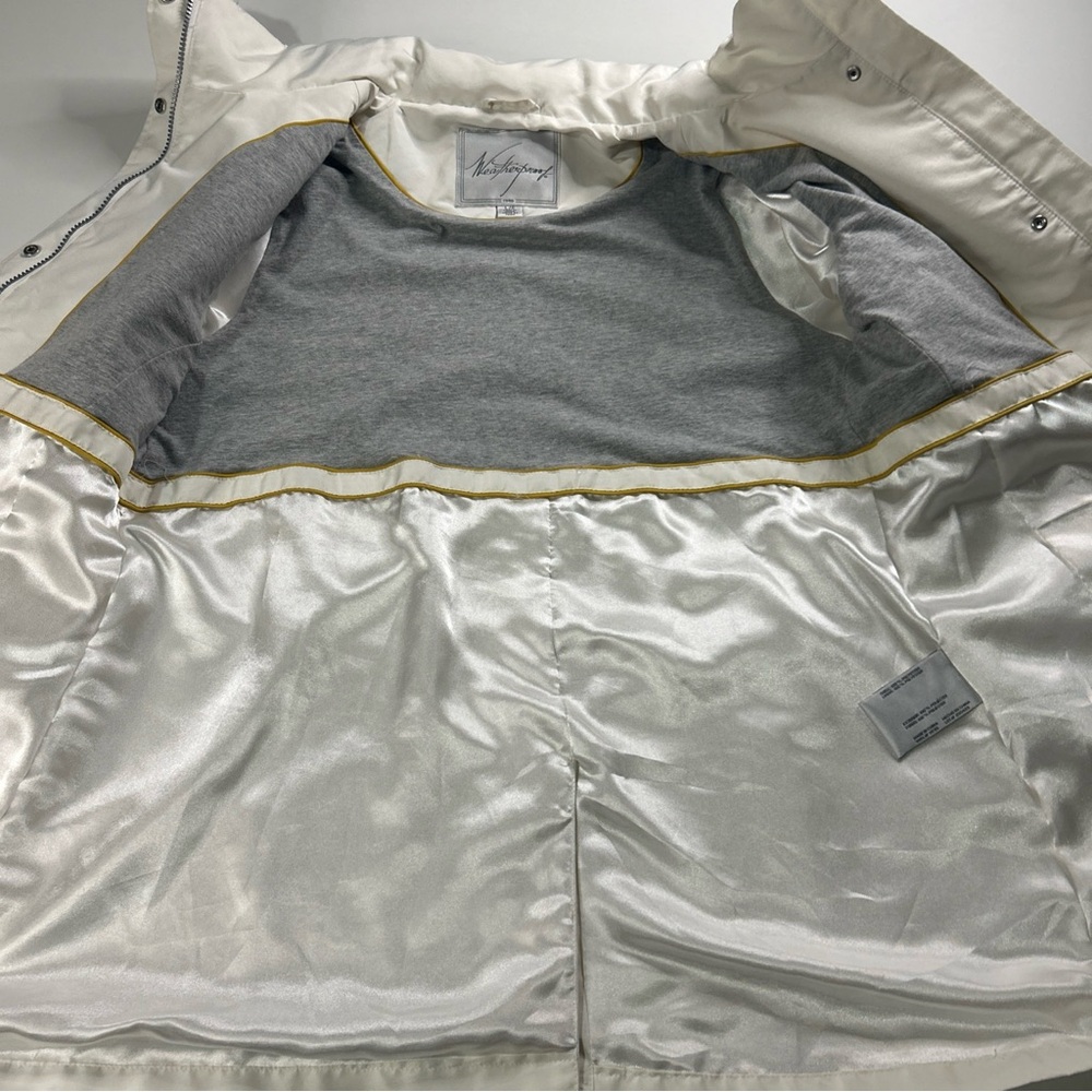 Weatherproof Jacket Coat Women’s Large White Zip Snaps Lightweight Spring Casual - Picture 15 of 16